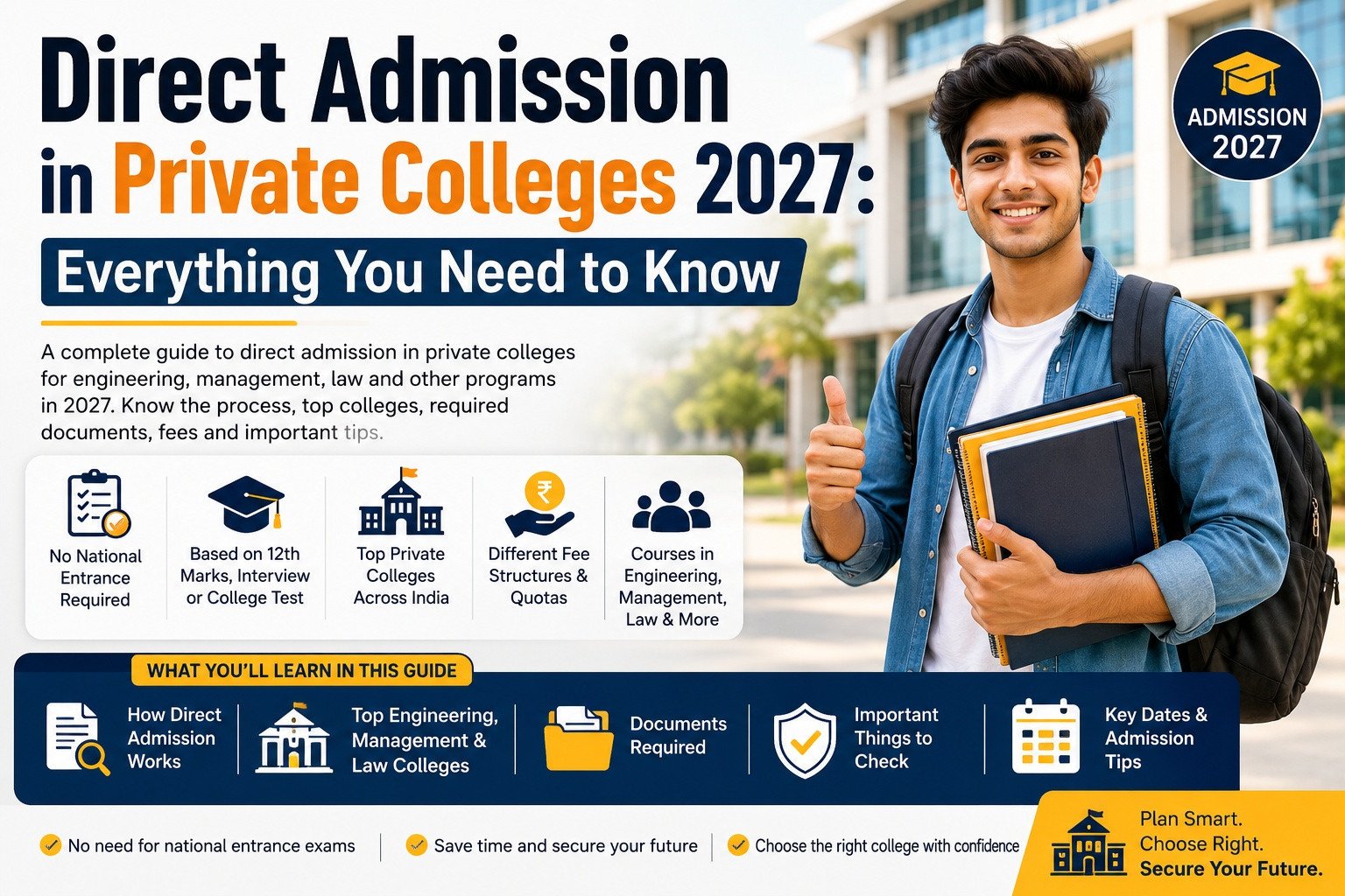 Direct Admission in Private Colleges 2027: Everything You Need to Know